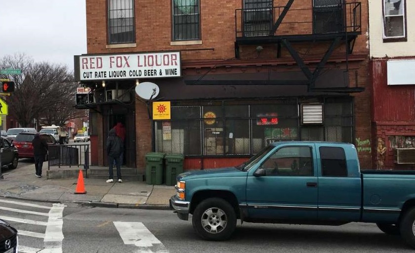 photo of exterior of Red Fox Liquors