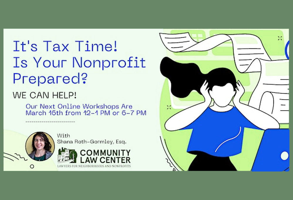 Tax Time workshop ad