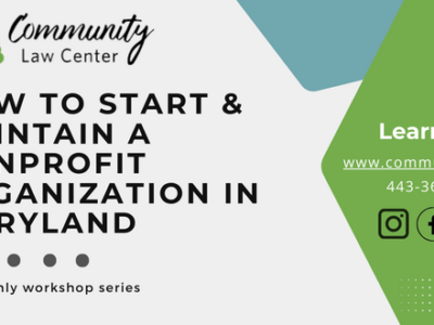 How to start a nonprofit organization in Maryland graphic