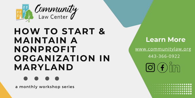 How to start a nonprofit organization in Maryland graphic